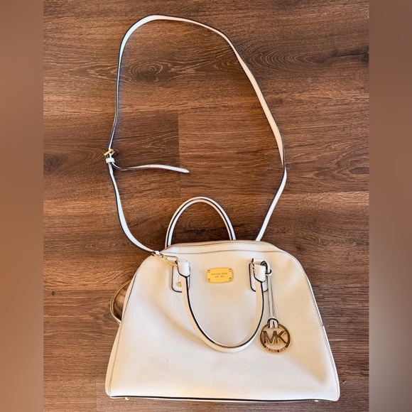 Michael Kors Cream Satchel and Wallet Set
